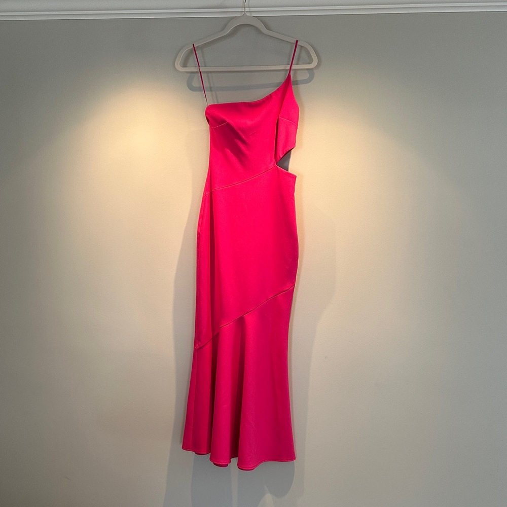 Likely Fuchsia Asymmetrical Dress